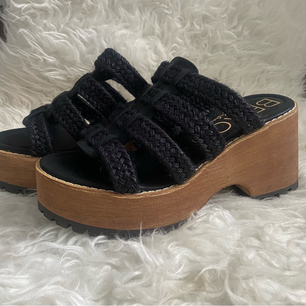 New Matisse Daze Jute Platform Sandals in Black - Picture 12 of 15